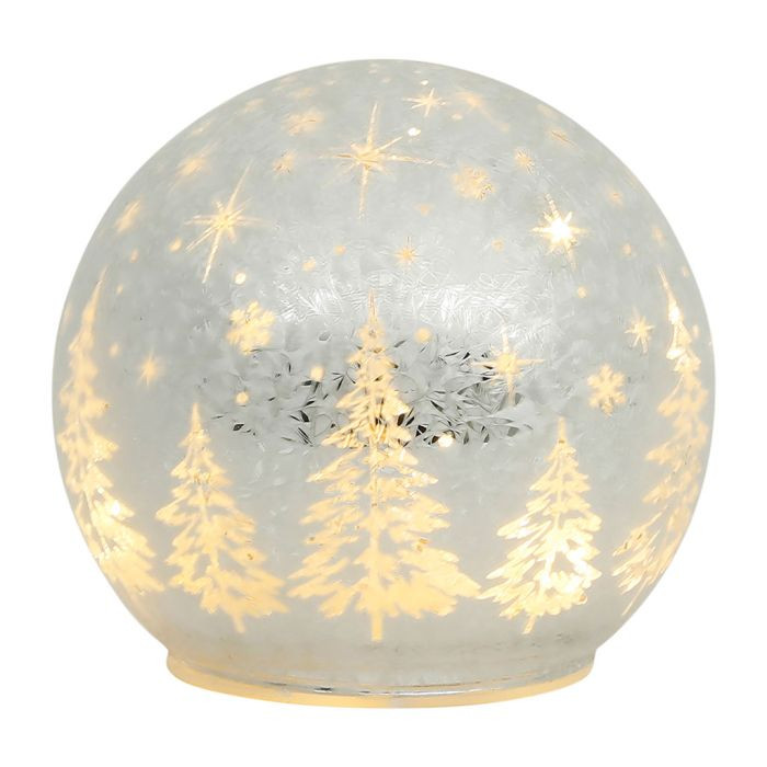 DECO LED BOULE NOEL ARGENTE