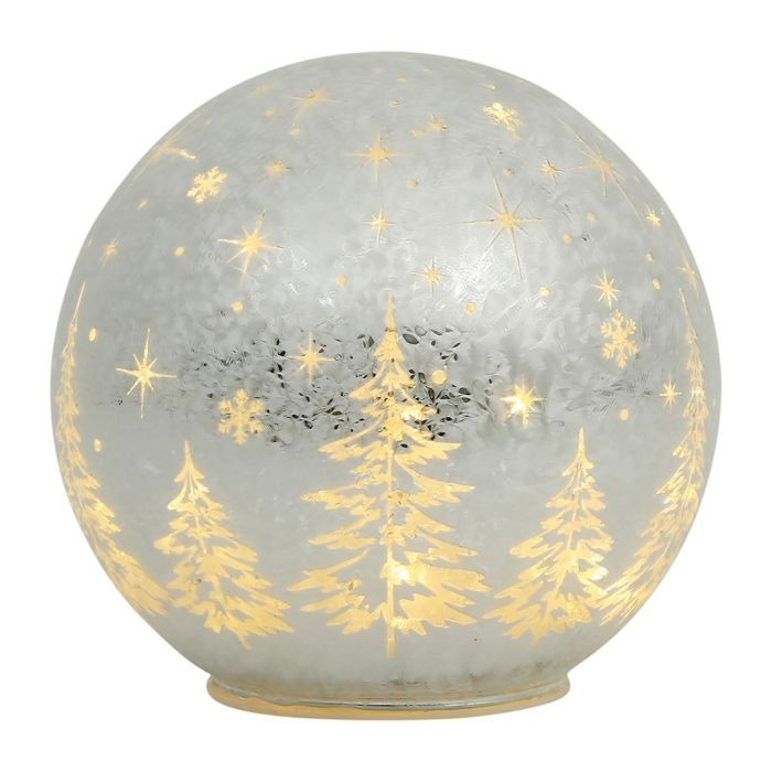 DECO LED BOULE NOEL ARGENTE