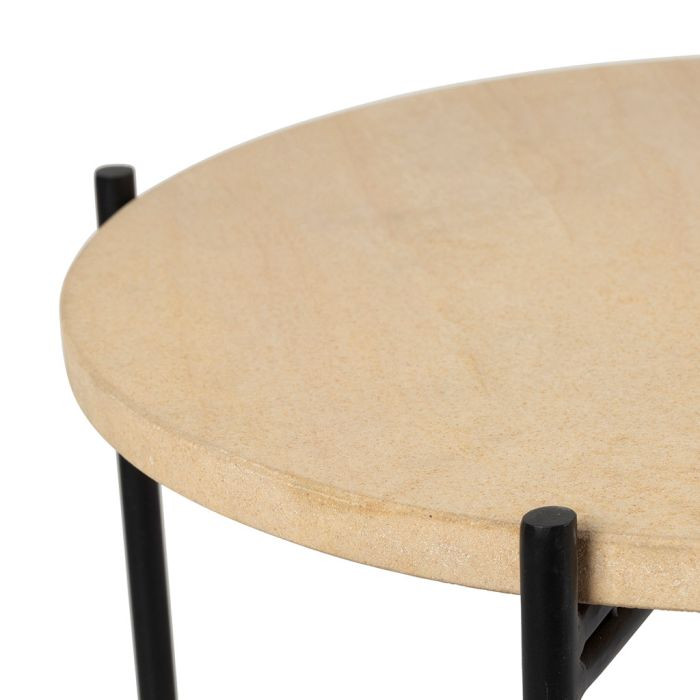 LES 2 TABLES APPOINT ESKELA BEIGE+NOIR