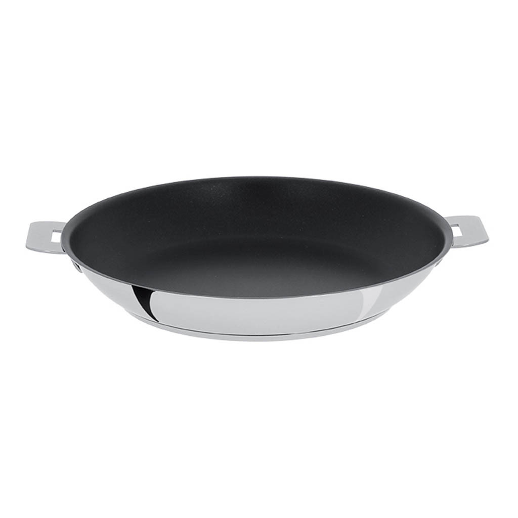 Poêle 16cm inox avec revêtement excellis Cristel Mutine amovible P16QE