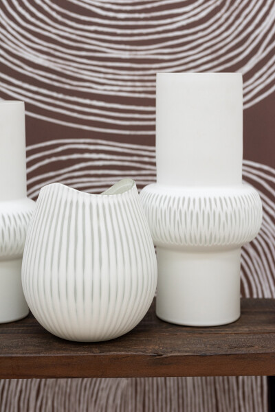 VASE LIGNE BOULE BLANC SMALL