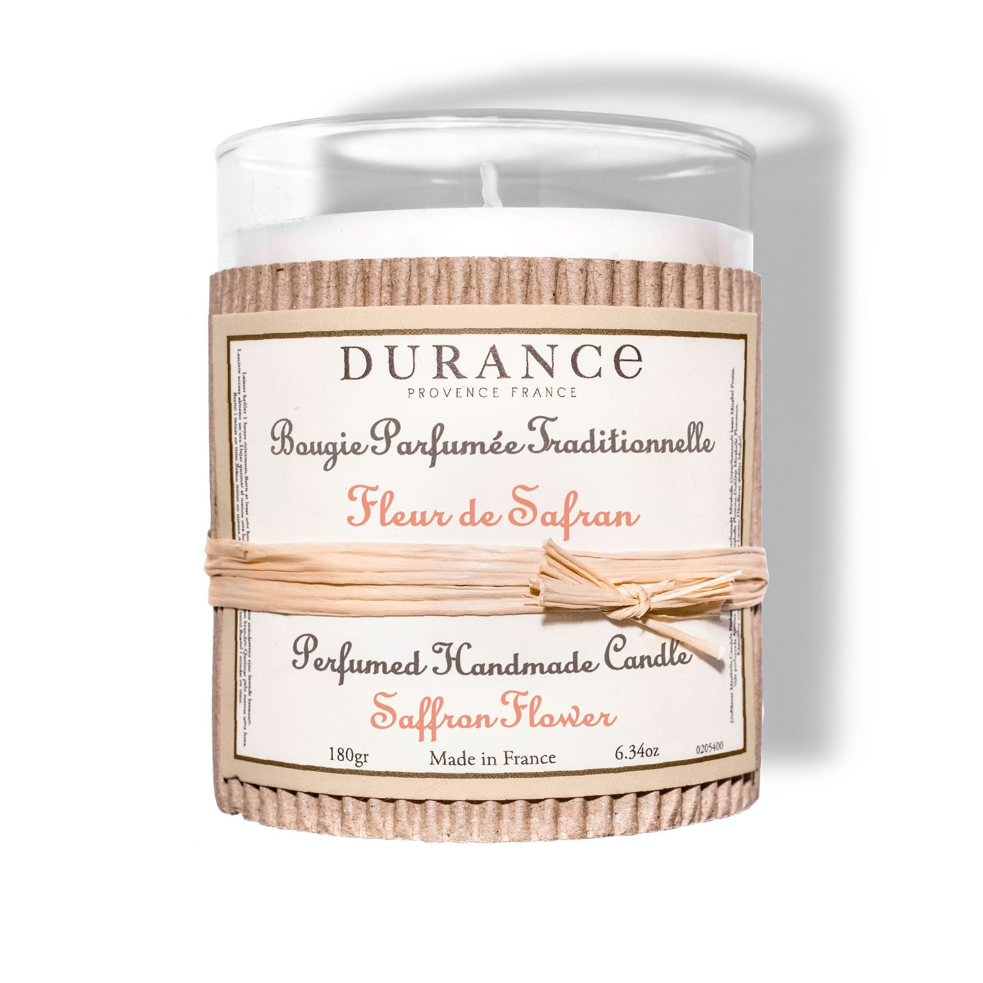 Bougie parfumé traditionnelle 180 gr Fleur de Safran