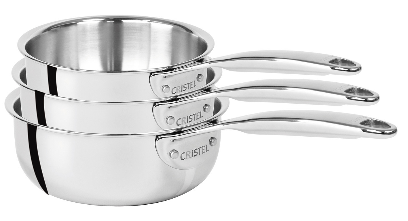 CASTEL PRO SERIE 3 CASSEROLES 16/18/20CM POIGNEE FIXE
