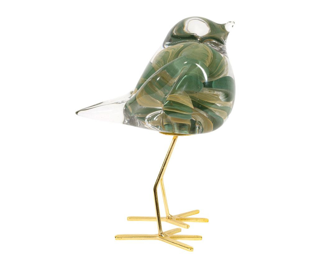 DECO MOINEAU SERIN VERT+DORE