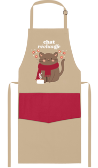 TABLIER AVEC POCHE CHAT RECHAUFFE