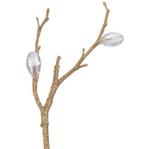 BRANCHE PIERRES OR TRANSPARENTES