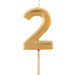 BOUGIE ANNIVERSAIRE CASPARI NUMERO 2 OR