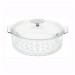 CUIT VAPEUR VERRE 24CM BOUTON INOX