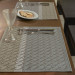 CHEMIN DE TABLE ENDUIT VEINE GRAPHIQUE FEUTRE