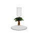BOUGEOIR PALMIER VERT/AMBRE