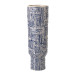 VASE BLANC CASSE/BLEU